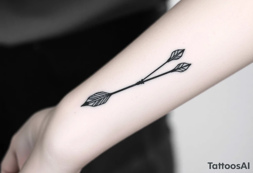 Bow arrow tattoo idea