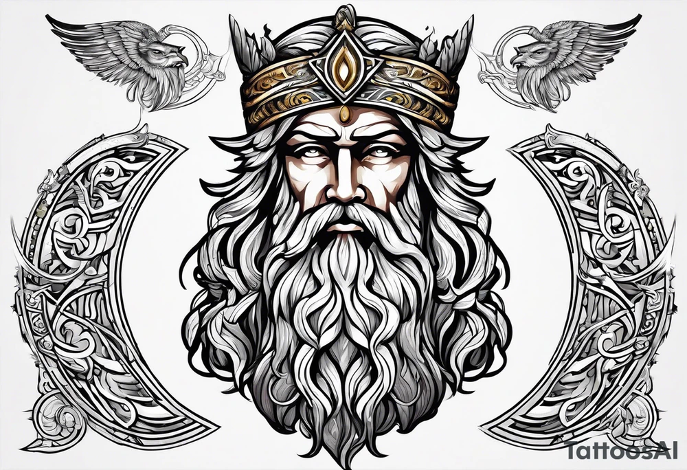 mitologia grecka zeus i pioruny tattoo idea
