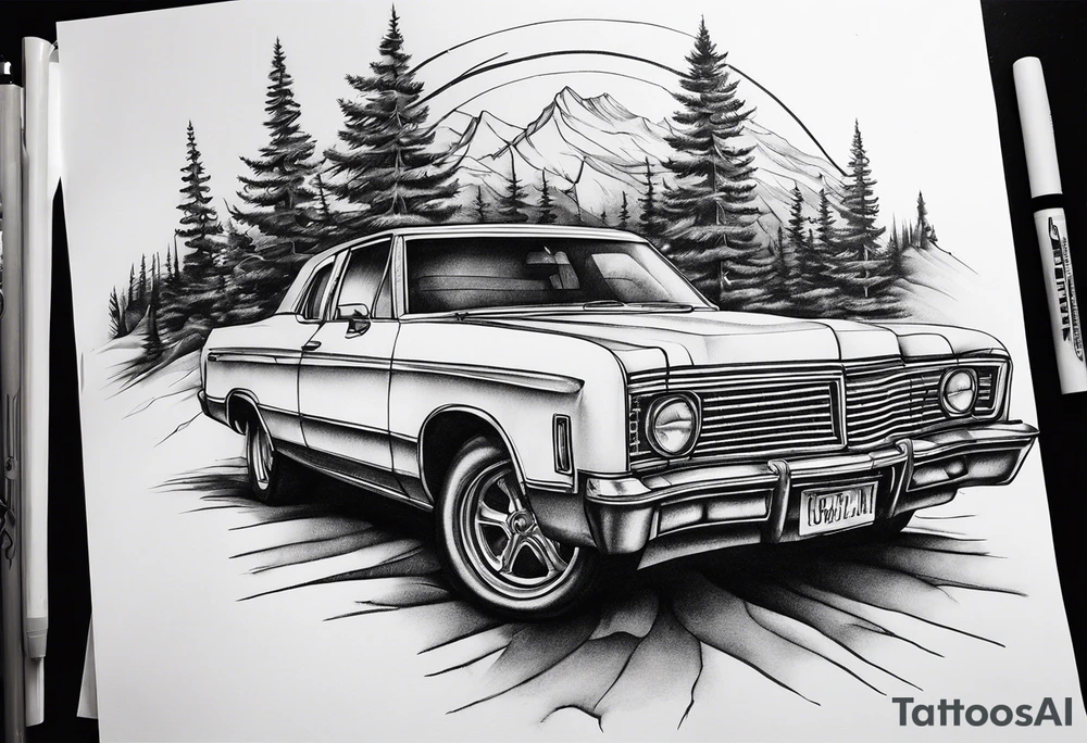 Roadtrip tattoo idea