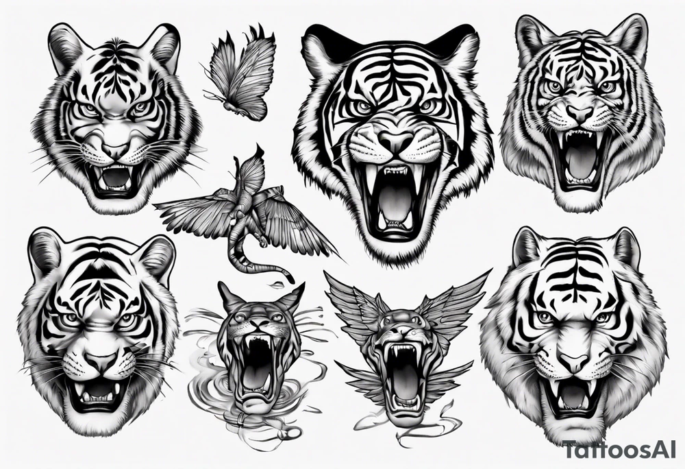 Flying tiger tattoo idea