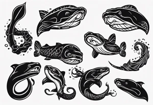 Electric eel tattoo idea