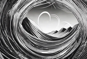 electromagnetic wave, diffraction phenomena, physics tattoo idea