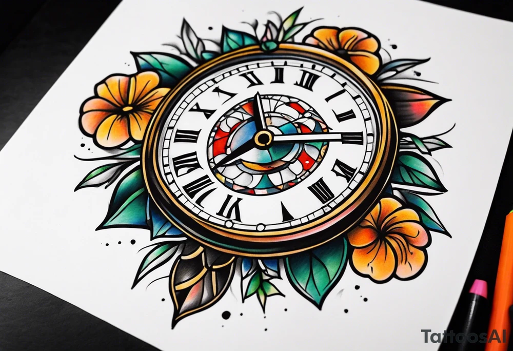Clock tattoo idea