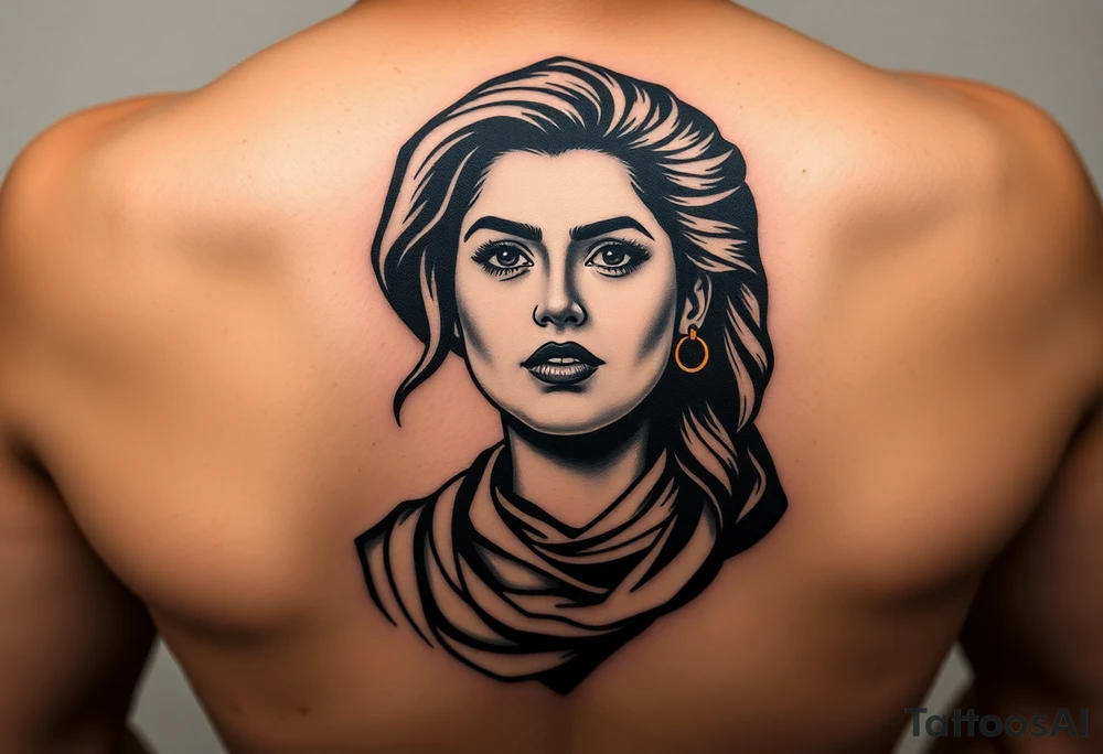 Female Mexican Revolutionary Salma Hayek tattoo idea