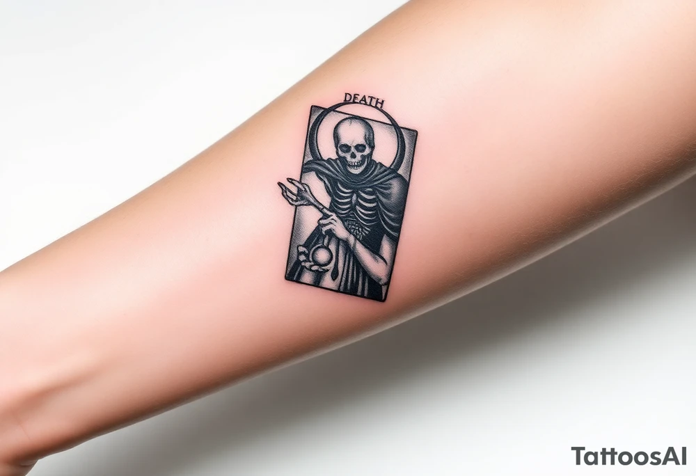 Death tarot card tattoo idea
