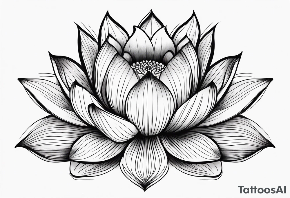 Lotus flower tattoo idea