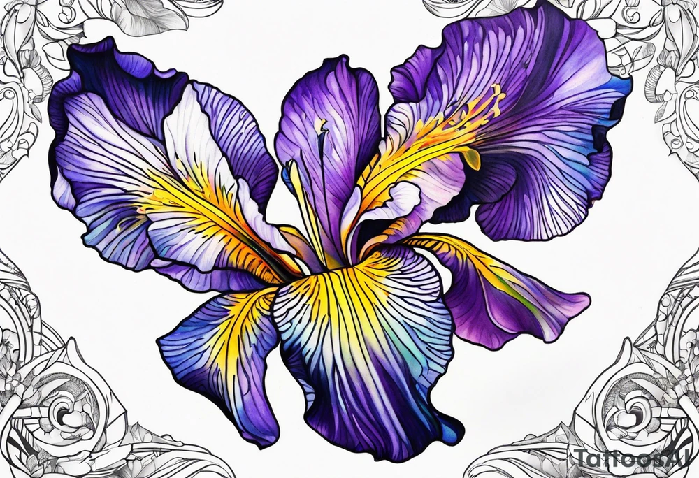Goddess iris tattoo idea