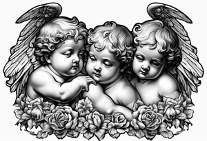 putti without wings tattoo idea