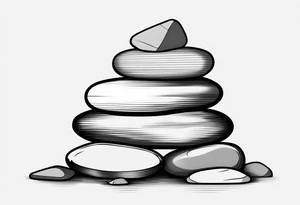 Rocks stacked on top of each other tattoo idea