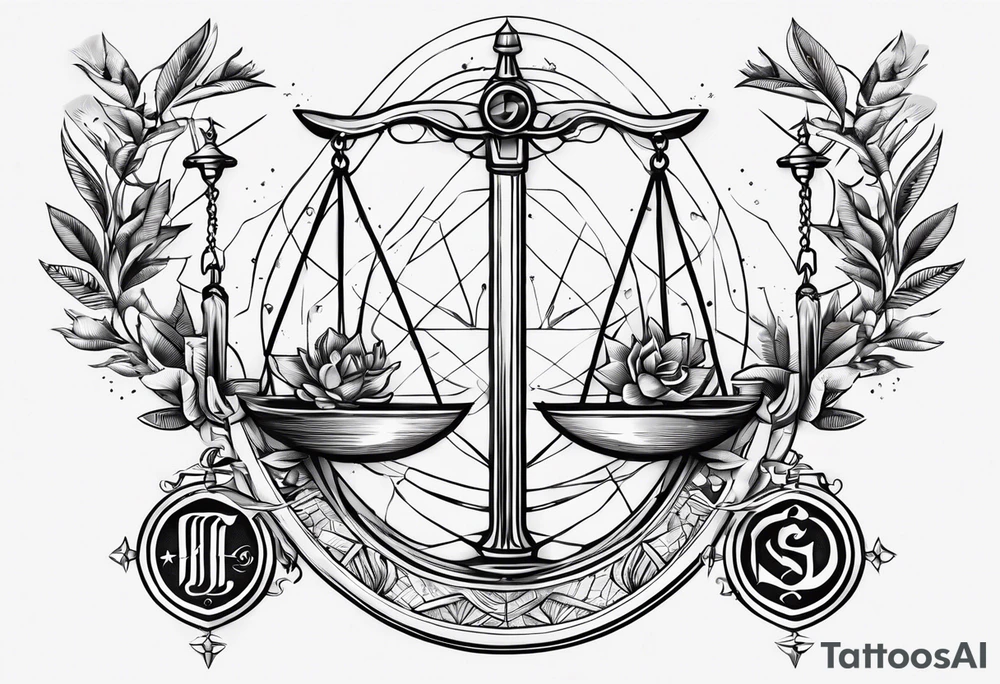 Symbols for Scorpio with Libra with Pices tattoo idea