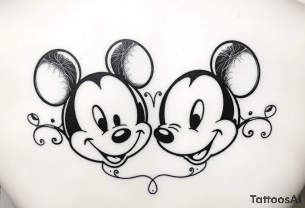 Mickeymouse heads Matthew 6lbs 7oz.    19 1/2in 07-29-2012 tattoo idea