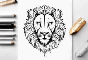 A tattoo in delicate style, so gentle. The symbol zodiac sign, Leo. The sketch should include fire, something delicate like that, and the numbers 7 and 8. tattoo idea