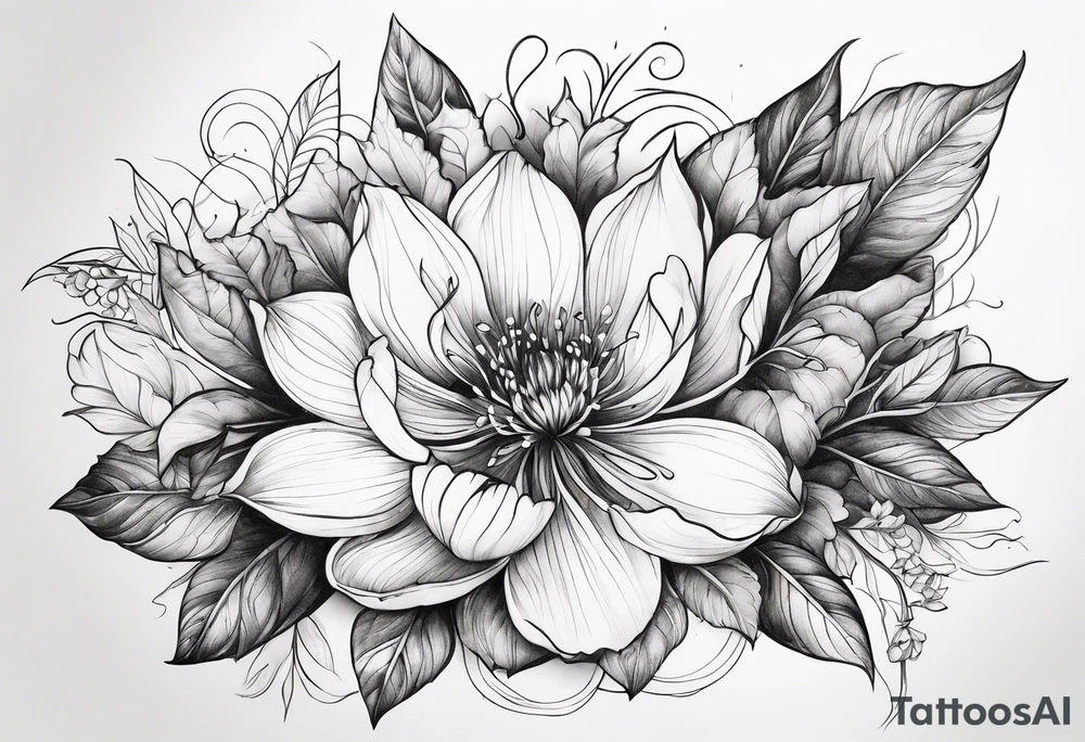 flower tattoo idea
