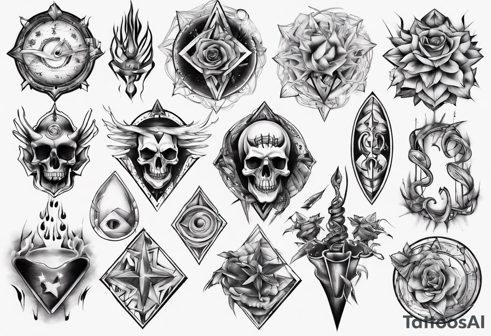 all shape tattoo idea