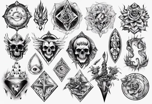 all shape tattoo idea