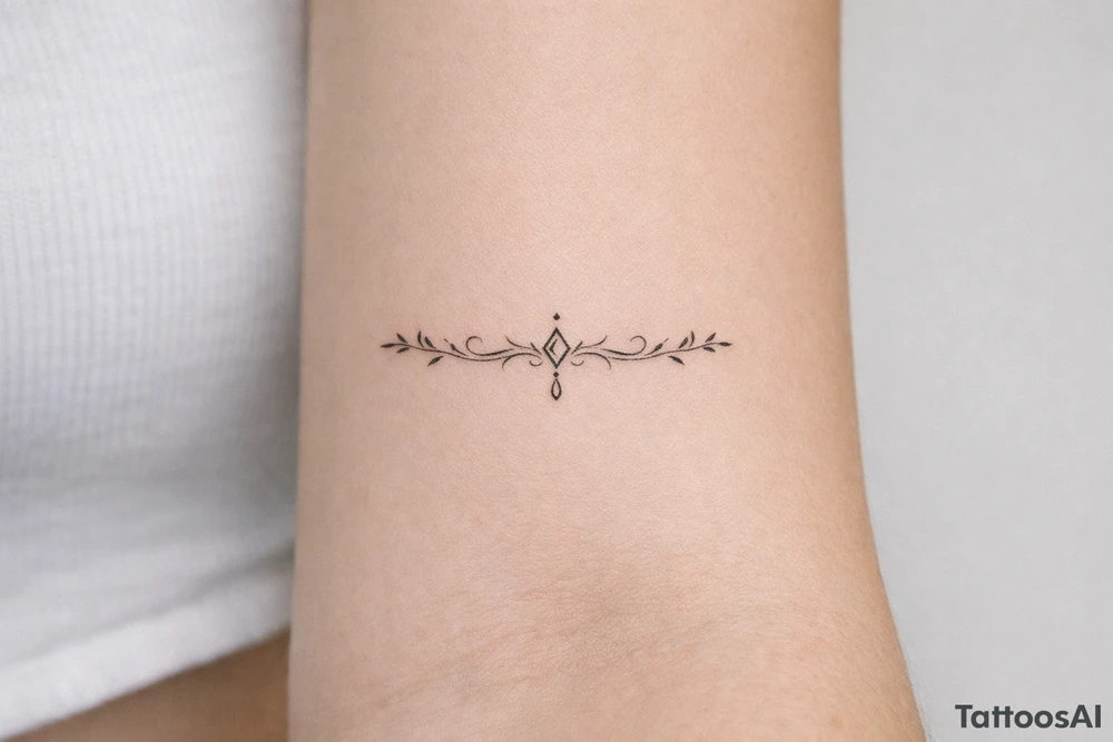 neckline tattoo along the collarbone tattoo idea