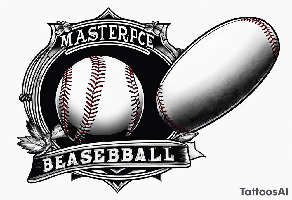 old school baseball tattoo idea