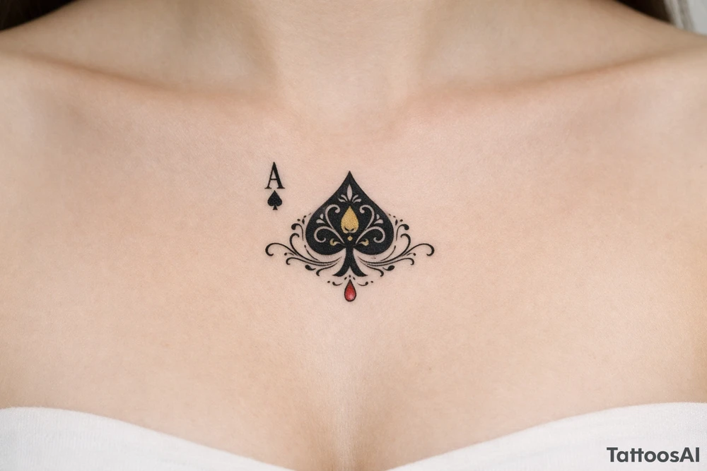 Ace of spades tattoo tattoo idea