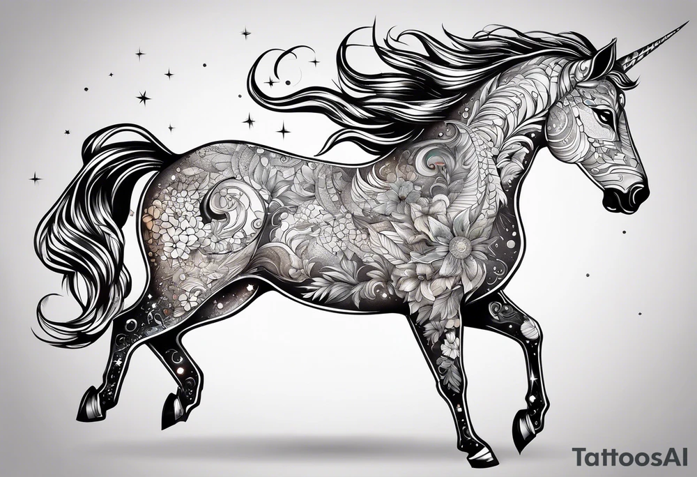 Constellation, animal tattoo idea
