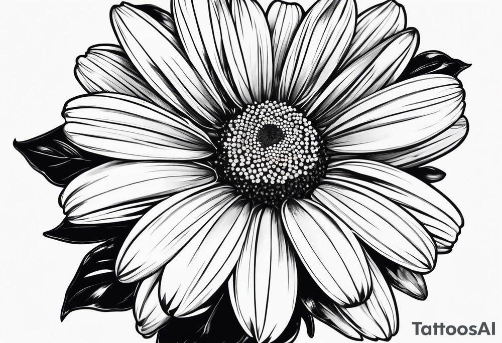 Daisy with 8 pedals tattoo idea