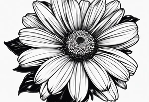 Daisy with 8 pedals tattoo idea