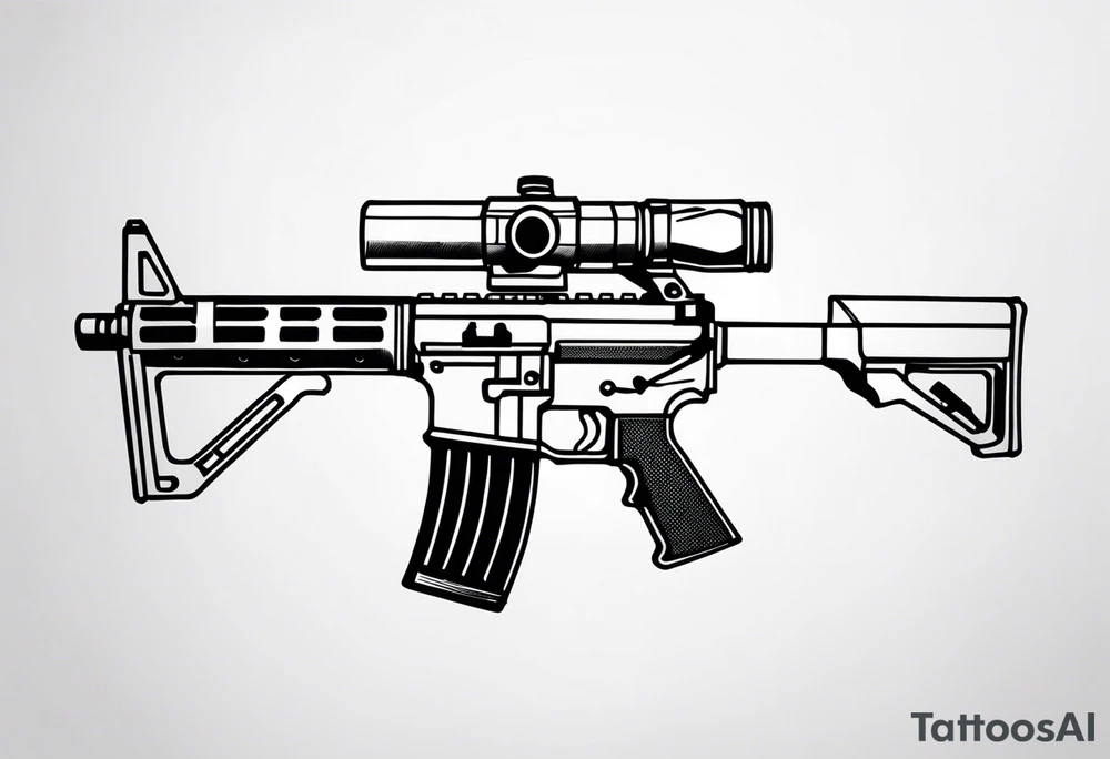 Ar 15 tattoo idea