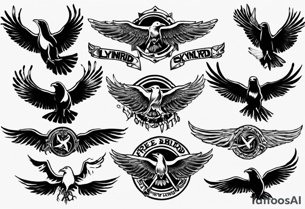 Free bird lynyrd skynyrd 
creative tattoo idea