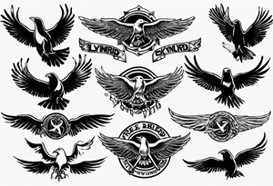 Free bird lynyrd skynyrd 
creative tattoo idea