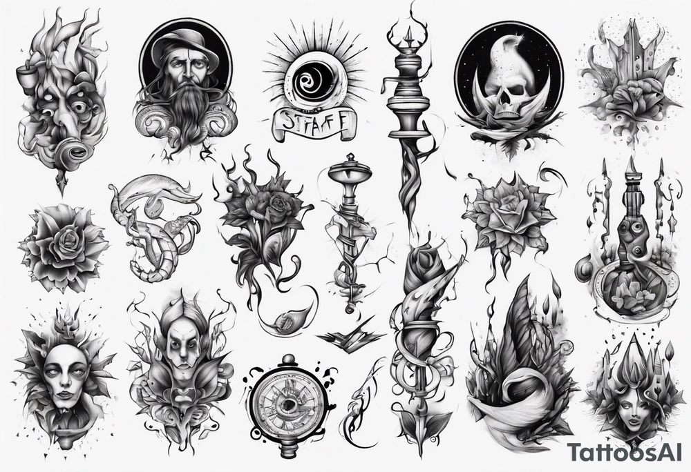 staff tattoo idea