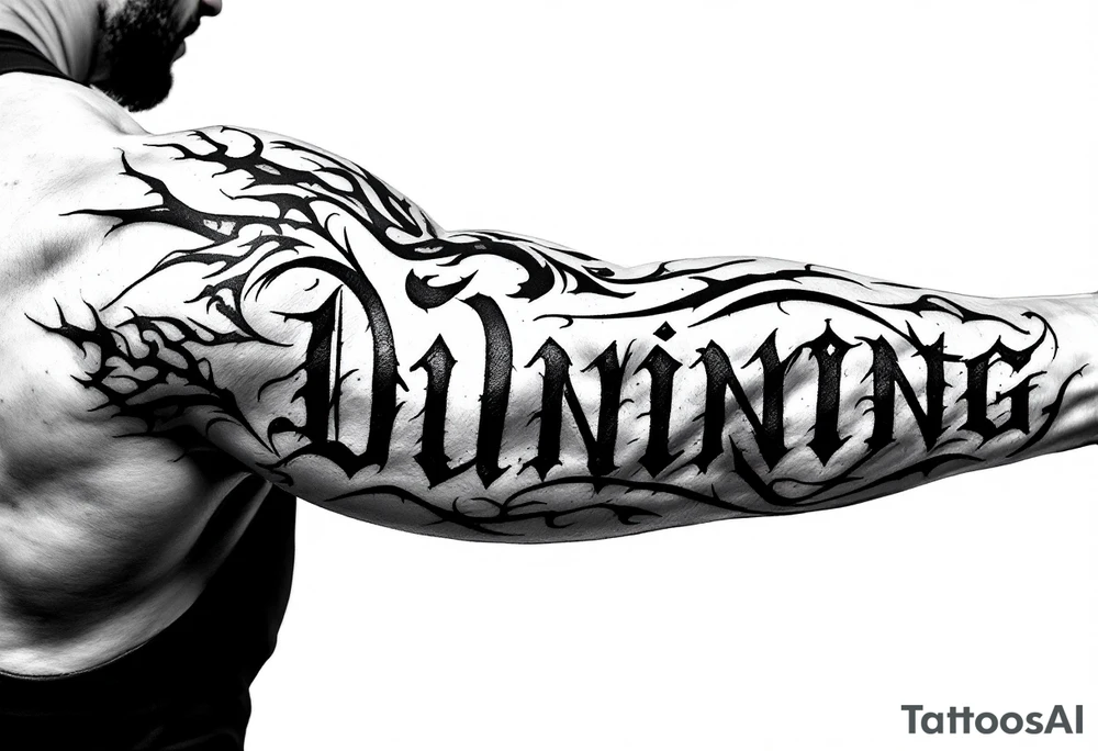 Dunning , Details include Old English Font tattoo idea