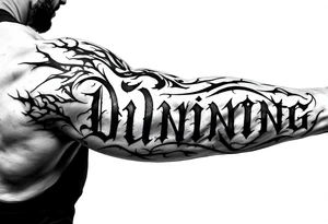 Dunning , Details include Old English Font tattoo idea