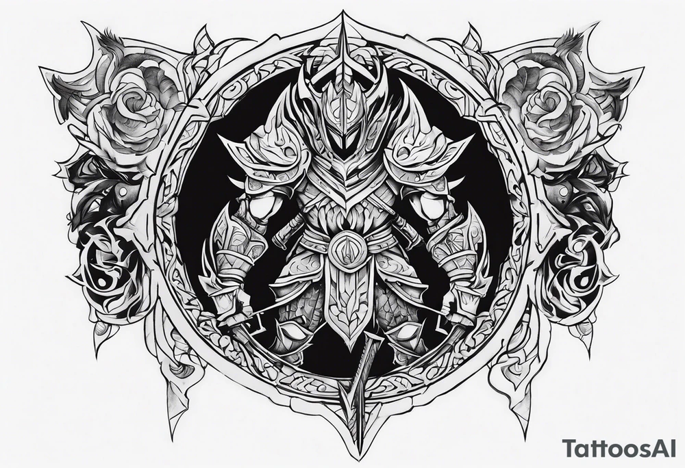 Warrior of Darkness tattoo idea