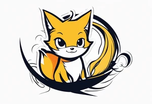 A fairy with a tail that is the fairy in the Fairy Tail anime guild logo tattoo idea