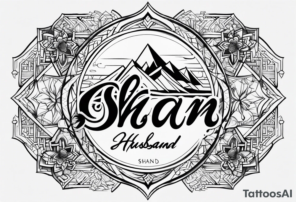 Husband name Shan tattoo idea
