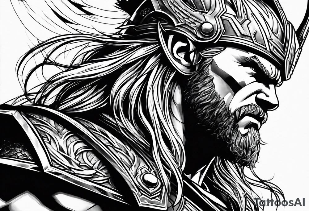 Thor im Kampf tattoo idea
