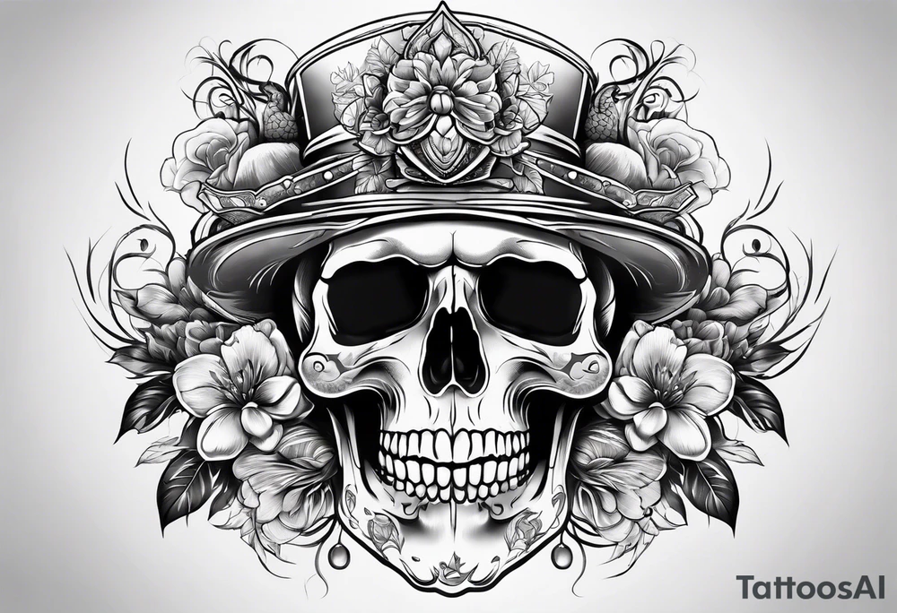 Skull tattoo idea