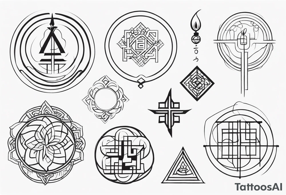 信仰之跃 symbols tattoo idea