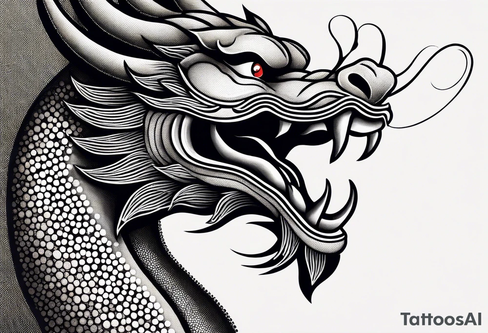 Traditional Chinese Dragon tattoo idea