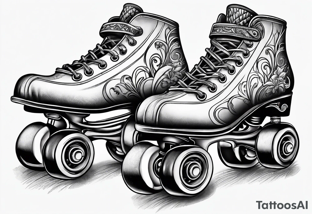 rollerskate tattoo idea