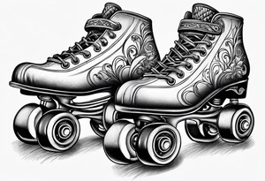rollerskate tattoo idea
