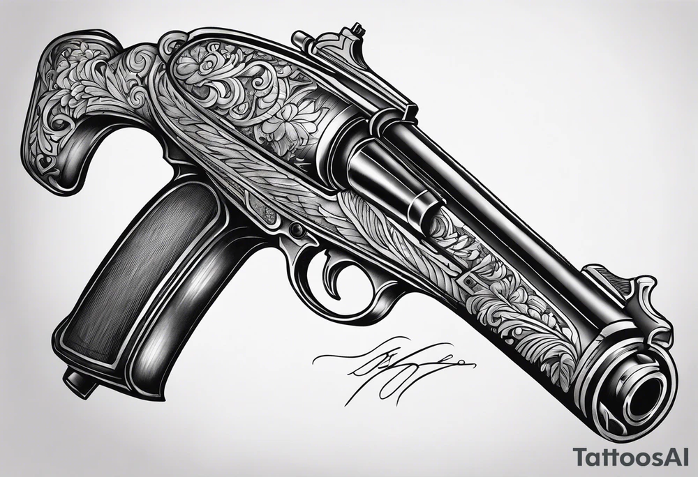 shotgun tattoo idea