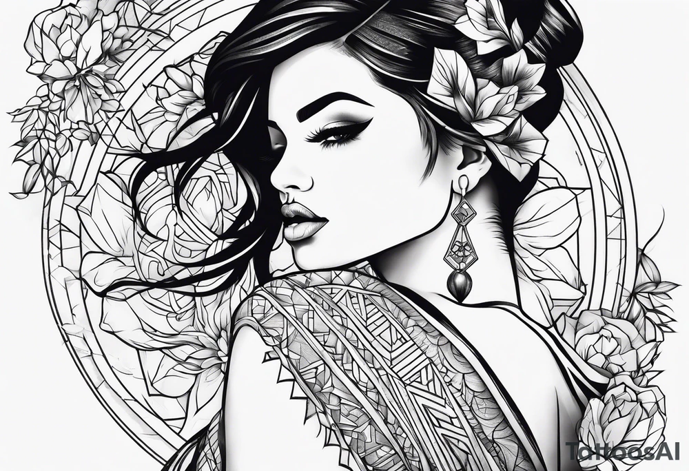 Woman tattoo idea