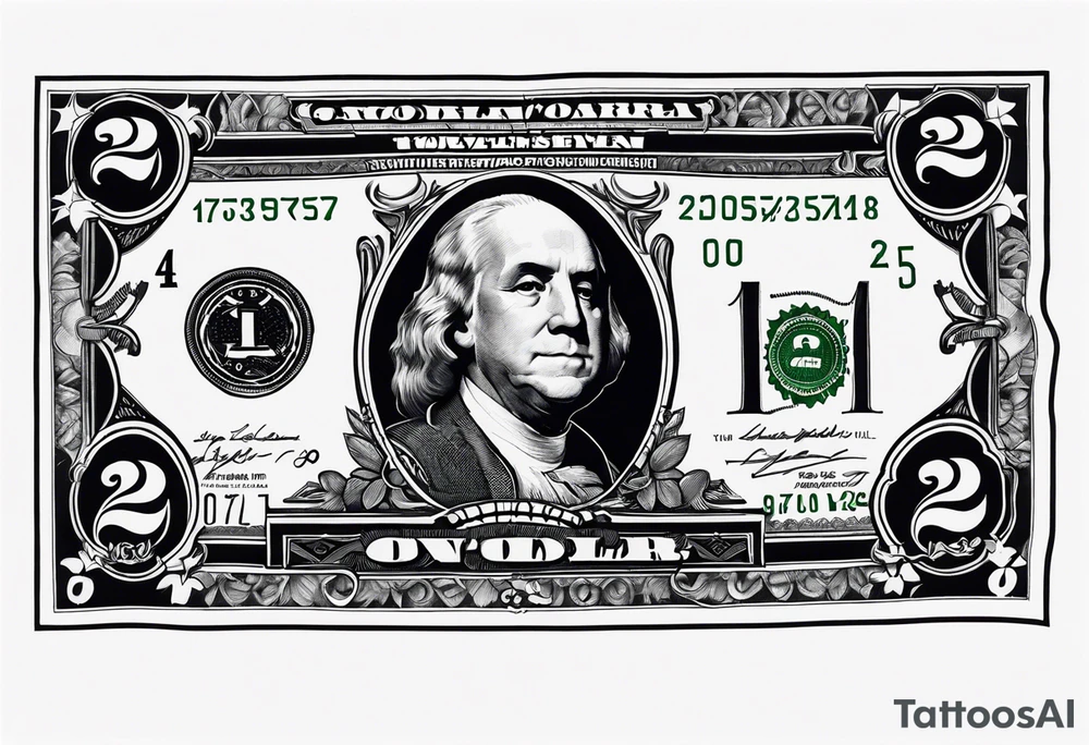 2 dollar bill tattoo idea