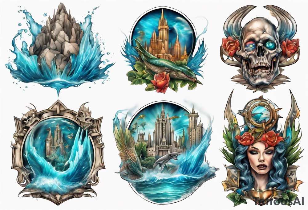 Atlantis kingdom tattoo idea