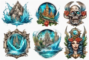 Atlantis kingdom tattoo idea