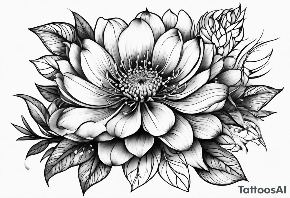 flower tattoo idea