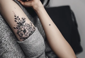 generate tattoo ideas for my forearm with the month flowers for December, February and May tattoo idea