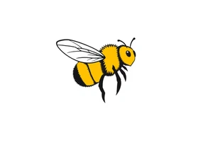 Cartoon bee tattoo idea