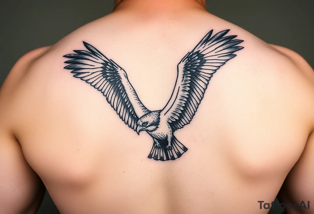 Osprey in a dive tattoo idea