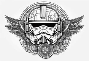 Star wars pinup girl tattoo idea